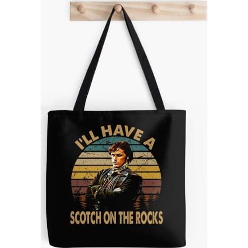 Women retro rocks outlander pattern Printed Kawaii Bag Harajuku Shopping Canvas Shopper Bag girl handbag Tote Shoulder Lady Bag