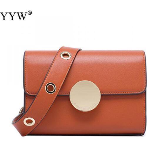 Korean Style New 2019 Crossbody Bags For Women Casual Mini Candy Color Messenger Bag For Girls Flap Pu Leather Shoulder Bags New