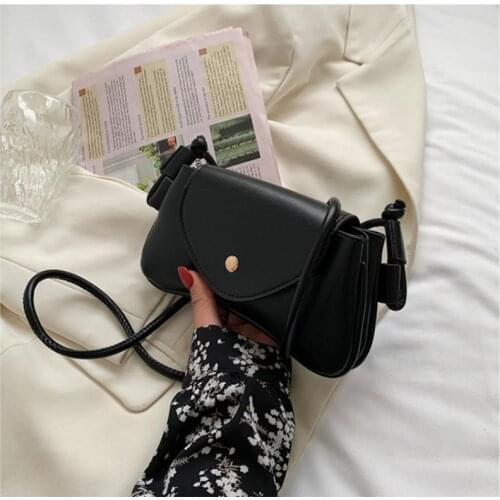 High-quality Ladies Simple Casual Small Bag2021Korean Fashion Personality Design Lazy Style One-shoulder Armpit Small Square Bag