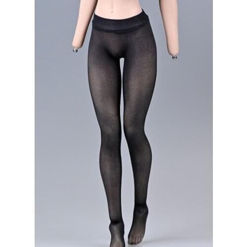 1/6th Black Jumpsuit Stockings Model For 12" PH TBL female Action Figure