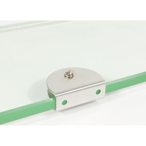 2pcs Glass Clamps Stainless Steel Glass Clamp Holder For Window Balustrade Handrail Glass Shelf Holder Suitable For 6-14mm Glass