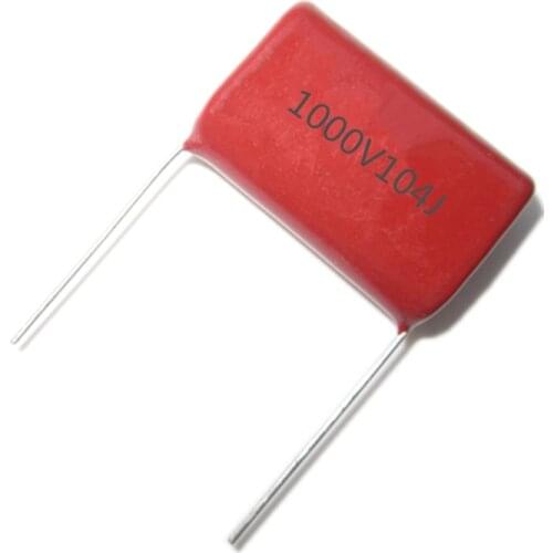 5pcs CBB 1000V 1KV 0.1UF 104J 100NF 1000V 1KV 5% DIP CBB Polypropylene film capacitor 104