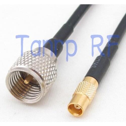 6in MCX female jack to mini UHF male plug RF connector adapter 15CM Pigtail coaxial jumper RG174 extension cord cable