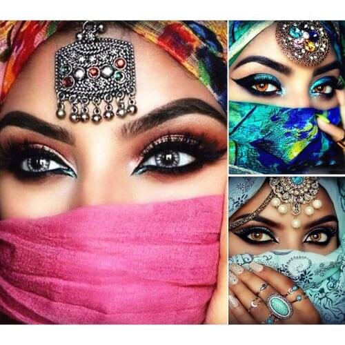 5D DIY Diamond Embroidery Rhinestones Indian Style Character Theme Handmade Crafts Home Decoration Ornaments Can Be Customized