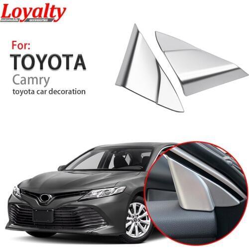 Loyalty for Toyota Camry 2018 2019 2020 ABS Interior Window Side Triangle Decoration Cover Trim Car Styling Accessories