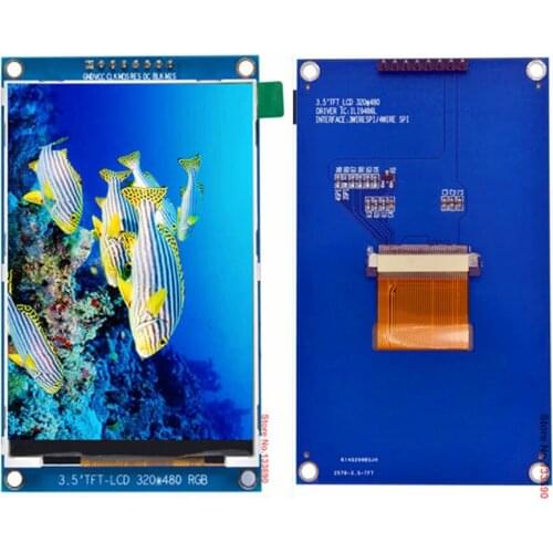 3.5 inch TFT LCD Module without Touch ILI9486L Driver 320(RGB)*480 SPI Interface blue board 8P for raspberry pi uno r3 stm32