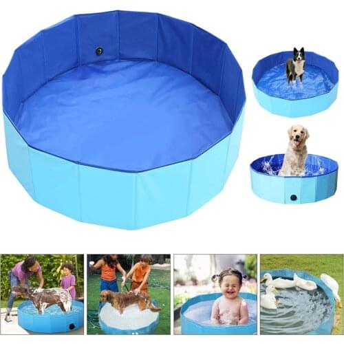 80/120/160CM Dog Swimming Pool PVC Foldable Pet Pool Bath Swimming Tub Bathtub Pet Collapsible Bathing Pool for pet Kids pool