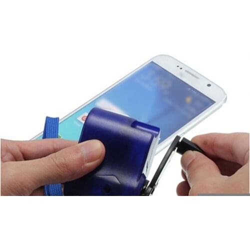 New Charger Emergency Hand Crank USB Charger Mobile Phone Generator Manual Cargador Usb Portable Hand-Cranking Chargers