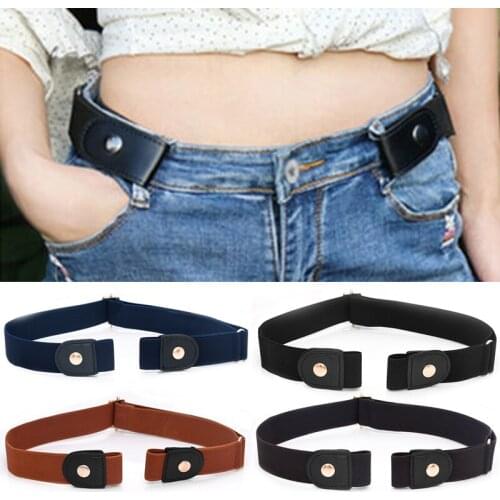 Buckle-Free Belt For Jean Pants,Dresses,No Buckle Stretch Elastic Waist Belt For Women/Men,No Bulge,No Hassle Waist Belt