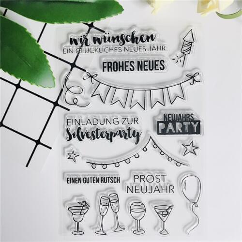 German Clear Stamps For Scrapbooking/Celebration Sweet New 2019 Fairy Sentiment Silicone Card Making Bullet Journal Stamp 085