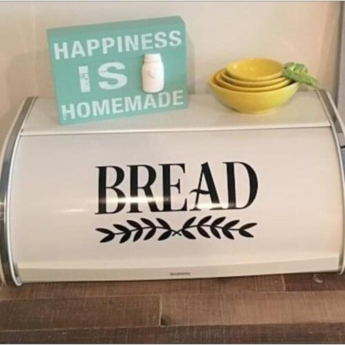 Bread Box Storage Canister Label Decal Sticker Kitchen Resturant Shop Farmhouse Style Pantry Decor Vinyl