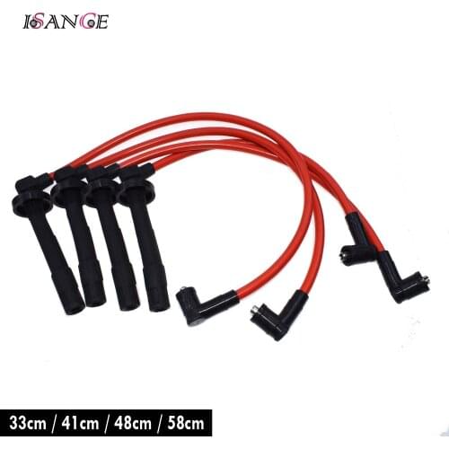 ISANCE 10.2mm Ignition Spark Plug Wire Cable Set D16Z6 D15B7 D15B8 For Honda Civic DX LX CX EX SI 1.5L 1.6L 1992 1993 1994 1995