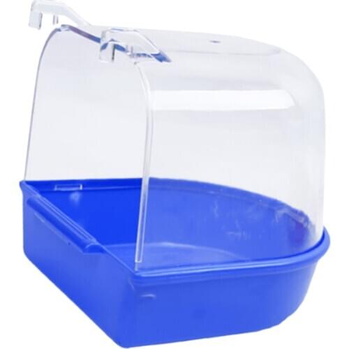 Pet Birds Cage Hanging Bathtub Birds Parrots Bathroom Cage Box Toy