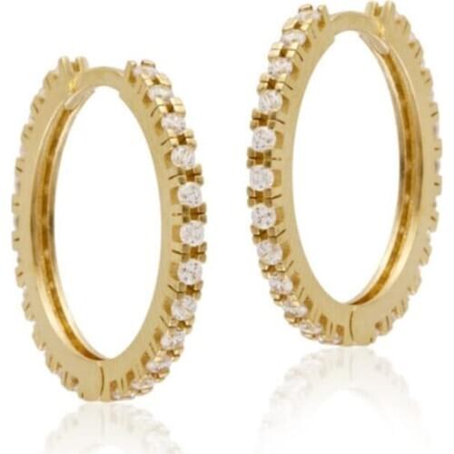 Yellow Gold Ring Earrings Stone Diamond Montur Handy Custom Craftsmanship Gift Gold Earrings Design On Special Occasions