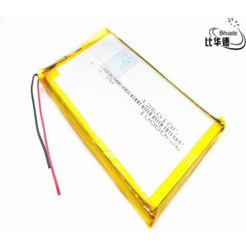 1/2/4Pcs Large Capacity 3.7V,10000mAH,1260100 Polymer lithium ion /Li-ion Rechargeable battery for Tablet DVD TOY,POWER BANK,GPS