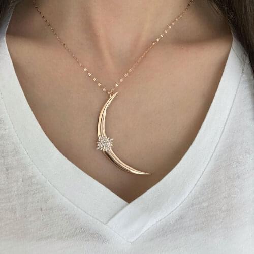 NEW Trendy 925 Silver Necklace Turkish Jewelry Birthday Gift Zircon Fashion Necklace For Women Minimalist Style Luxury Designer