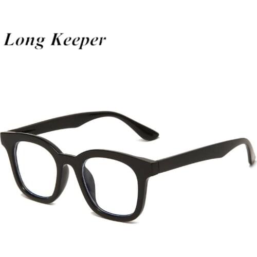 2021 New Trendy Anti Blue Light Sunglasses Frame Fashion Square Computer Gaming Eyewear Black Frame Blue Light Blocking Glasses