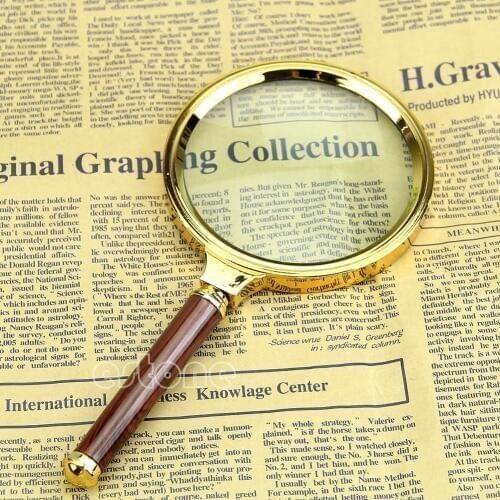 2021 New Hot 90mm Handheld 10X Magnifier Magnifying Glass Loupe Reading Jewelry