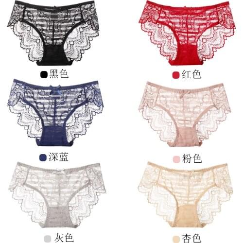 New Womens underwear, womens cotton crotch, cotton mid-waist, cotton fabric, lace seamless, sexy womens briefs