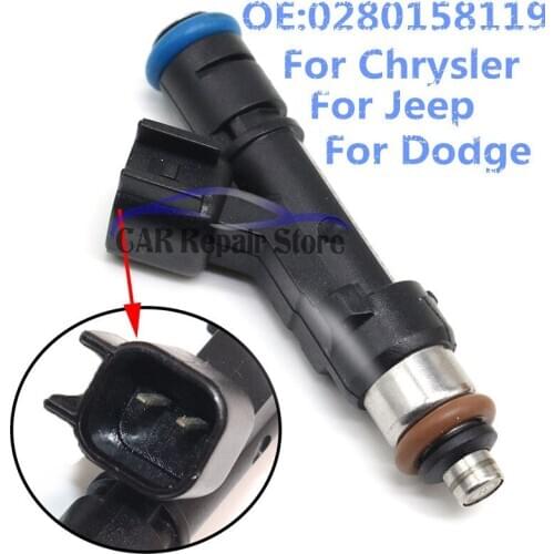 OEM 0280158119 04861667AA New Fuel Injectors For 2007-2010 Chrysler Dodge Jeep 3.3/3.8L Car Injector