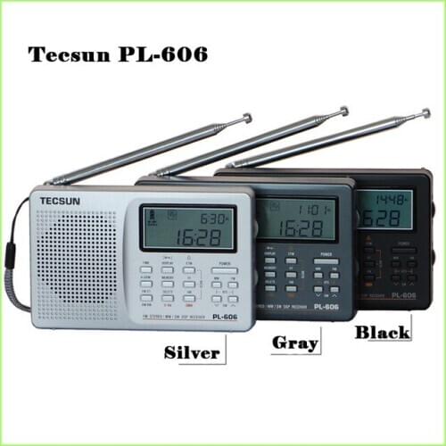 Tecsun PL-606 Digital PLL Portable Radio FM Stereo/LW/SW/MW DSP Receiver Internet Radio FM:64-108 MHz/LW: 153-513 kHz Radio