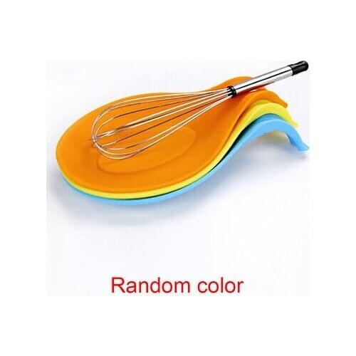 Silicone Insulation Spoon Rest Heat Resistant Placemat Drink Glass Coaster Tray Spoon Pad Eat Mat Pot Holder Kitchen Accessories