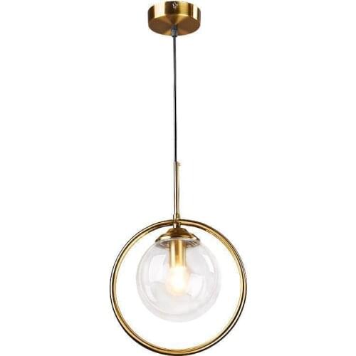 Nordic magic bean ring bronze pendant lights bedroom living room hall dining room modern luxury round hanging lamps lighting