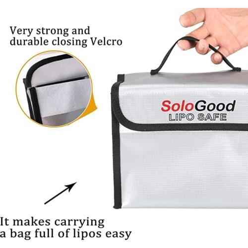 Lipo Battery Explosion Proof Bag Multiple Functional Protection Guard Safety Bag for Charging RC Accessories tools