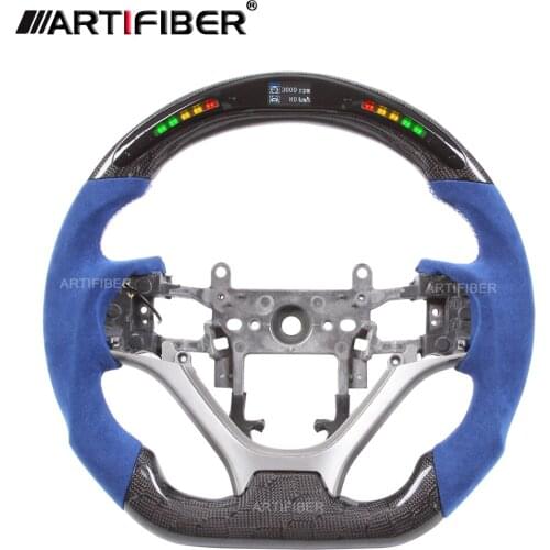 100% Real Carbon Fiber LED Steering Wheel for Honda Civic