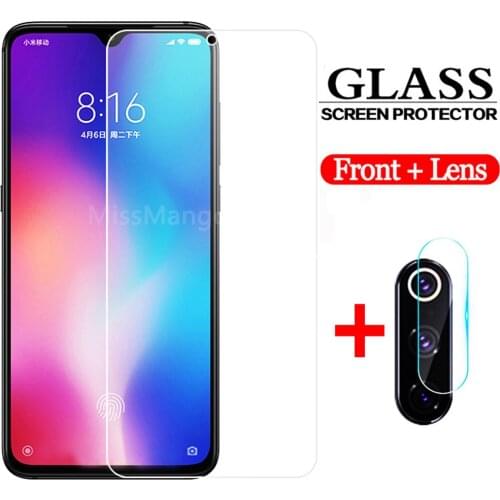 2-in-1 protective glass For Xiaomi 9 lite Tempered Glass camera For Xiaomi redmi note 9 pro max 9s screen prtector glass film