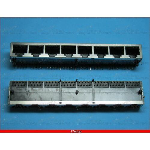 20 pcs RJ45 Network PCB Jack 59 8P 8 Ports LAN Side entry Connector