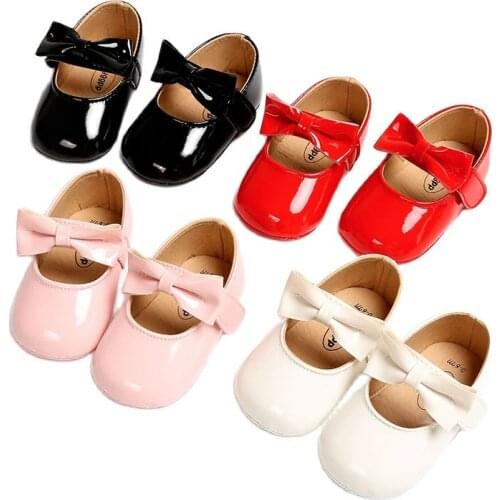 2021 Cute Soft Bottom Shoes For Newborn Baby Goods New Bowknot Infant Girls Accessories Princess Shoes For Kids Low Tube Shoes