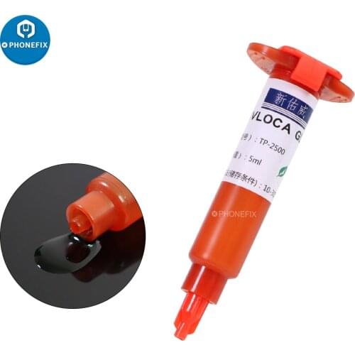 5ml 10ML Genuine UV glue LOCA Liquid optical clear adhesive for iphone Mobile Phone Huawei Samsung outer glass len LCD repair