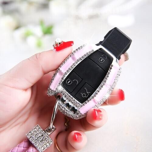 Diamond Car Key Case Cover For Mercedes Benz A B C SClass W202 W203 W204 W205 W210 W211 W212 W124 W221 W222 W176 AMG Accessories