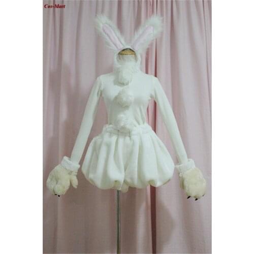 Anime Cardcaptor Sakura Kinomoto Cosplay Costume Cute White Rabbit Uniform Suits Activity Party Role Play Clothing Custom-Make