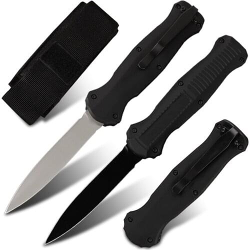BM09 automatic folding knife OTF micro knife hunting peeling blade outdoor camping self-defense survival tactical knife EDC tool