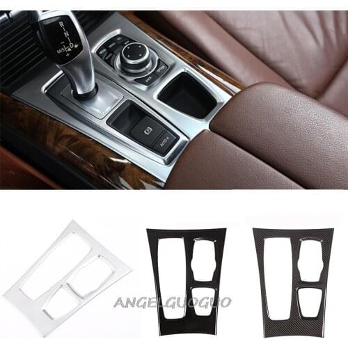 Car Central control Gear Shift Panel Cover Trim For BMW X5 X6 E70 E71 2008-2013 Car Accessories ( LHD )