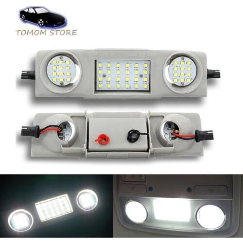 White led car interior roof reading lights no error for Volkswagen Golf Plus Golf 4 5 Passat Jetta scirocco Octavia 5E3