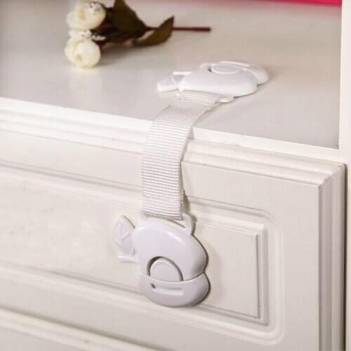 Apple Style Baby Safety Products Protection For Children Kids Drawer Refrigerator Locks & Straps 20pcs/lot About 22*2.5cm