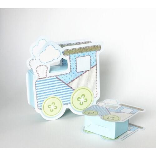 Paper Train Candy Box Baby Shower Favors Baptism Nursery Party Favours Christening Gift Box Birthday Party Wedding Favors