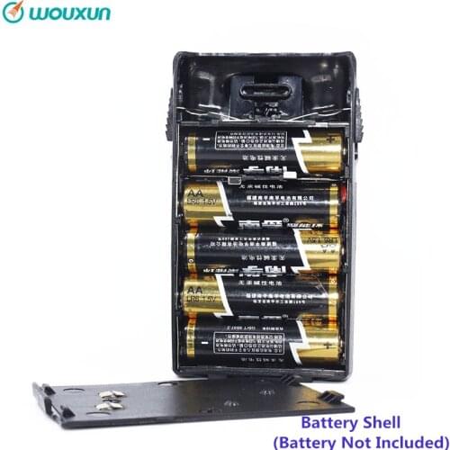 Wouxun KG-UVD1P AA Battery Case for Wouxun KG-UVD1P KG-UV6D KG-659 KG-669 Plus Two Way Radio Walkie Talkie Ham Radio