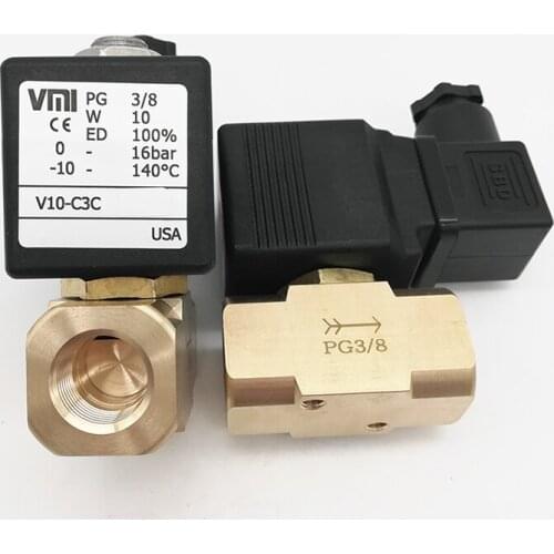 Two-way Solenoid Valve VMI PG 3/8 Solenoid Valve for Twin Screw Granulator V10-C3C AC220V DC 24V