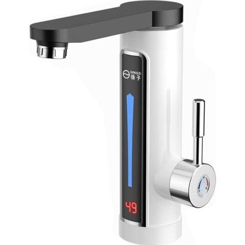 3300W Electric Kitchen Water Heater Tap 360 Rotatable Instant Hot Tap Cold Heating Faucet Tankless Instantaneous Water Heater