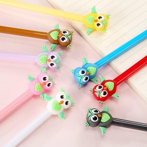Ellen Brook 1 PCS Cute Owl Gift Theme Gel Pens Kawaii Stationery Material Office School Supplies Kids Pen