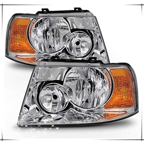 Sulinso 2PCS For 03-06 Ford-Expedition Headlights Front Lamps Direct Replacement Pair Left + Right