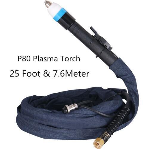 P80 Torch Complete 25 Foot & 7.6 Meter for welding Machine and plasma cutter Knife Complete Straight handle torch