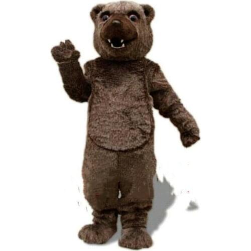 Cosplay Adults Brown Bear Mascot Costume Suit Party Game Dress Christmas
