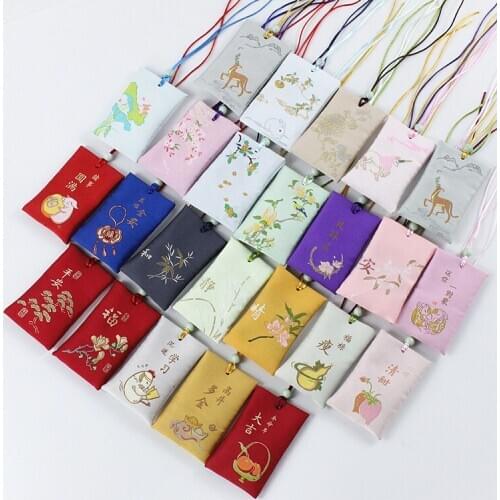 Chinese ancient style blessing Bunny Safety Fu Fortune Good Luck sachet Omanori pendant