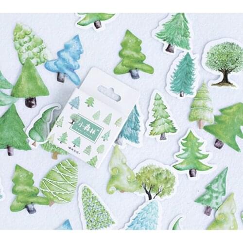 Mo.Card 45 pcs/pack small forest mini paper diary sticker Scrapbooking Decoration label Wholesale