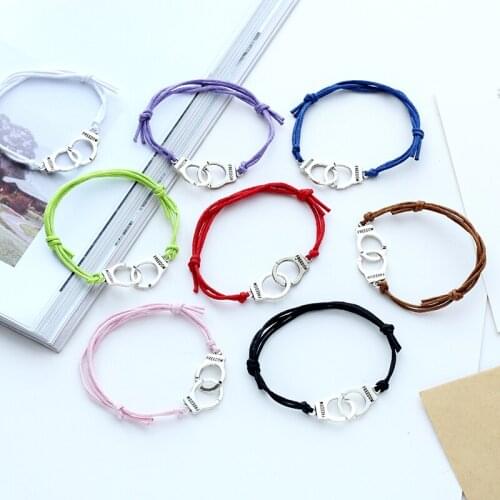 Fashion New Male And Female Students Color Leather Simple Bracelet Bracelet Suitable For Valentines Day Jewelry Gifts